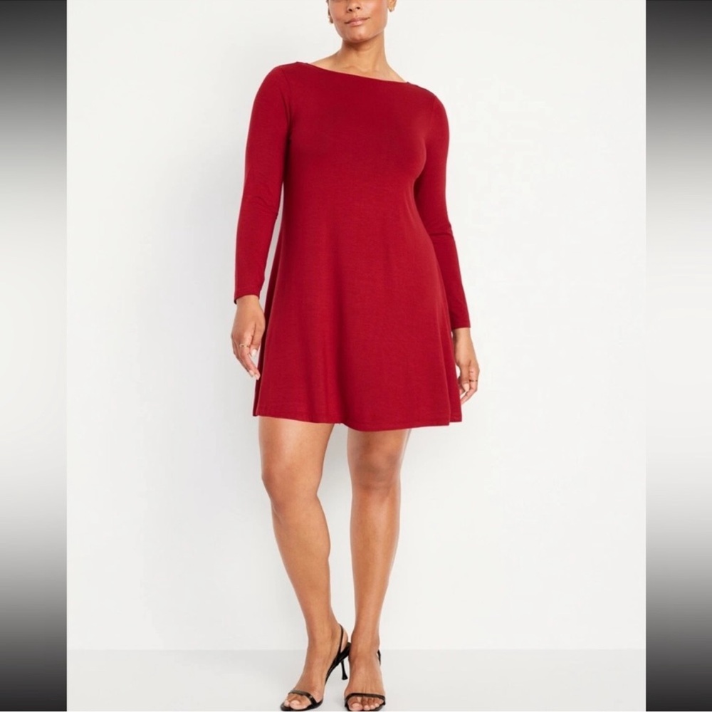 Old Navy Red Swing Dress